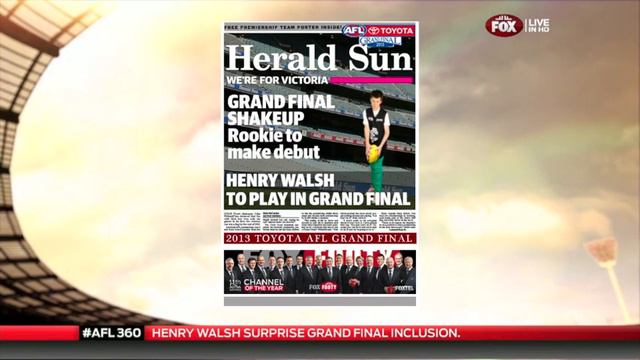 HENRY WALSH FOX FOOTY FAN STUDIO смотреть онлайн
