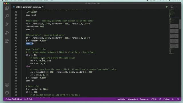 NFTBirds - Python generation script walkthrough смотреть онлайн