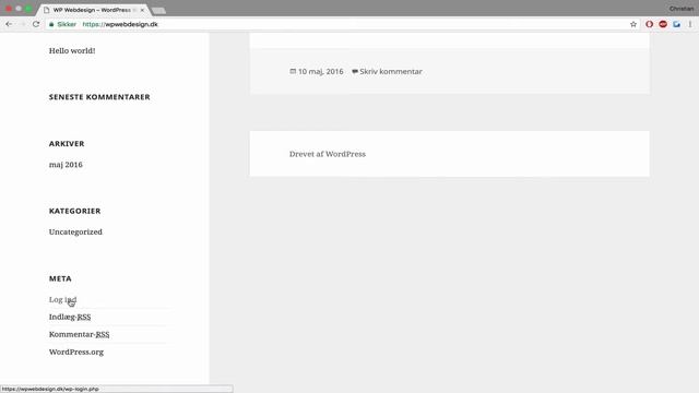 Log ind på WordPress смотреть онлайн