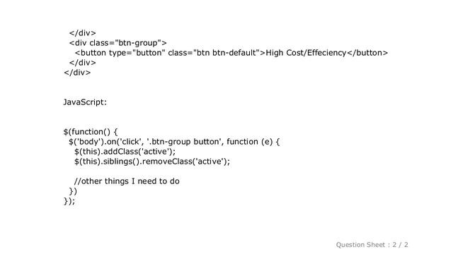 HTML : How to apply JavaScript to bootstrap btn-group-justified to select/unselect the children but смотреть онлайн