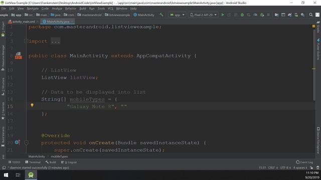 Simple ListView in Android Studio | Android Tutorial #32 смотреть онлайн