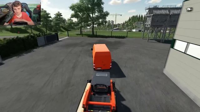 Coulage de béton en utilisant la pompe à béton pour installer une piscine | Farming Simulator 22 смотреть онлайн