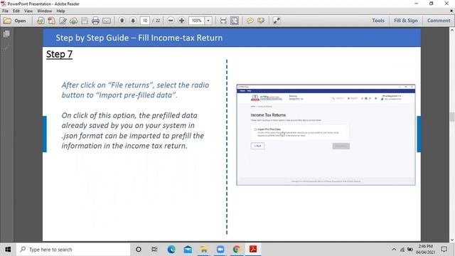 How to Download Json file for ITR? New Income Tax Return Pre- Filled DATA смотреть онлайн
