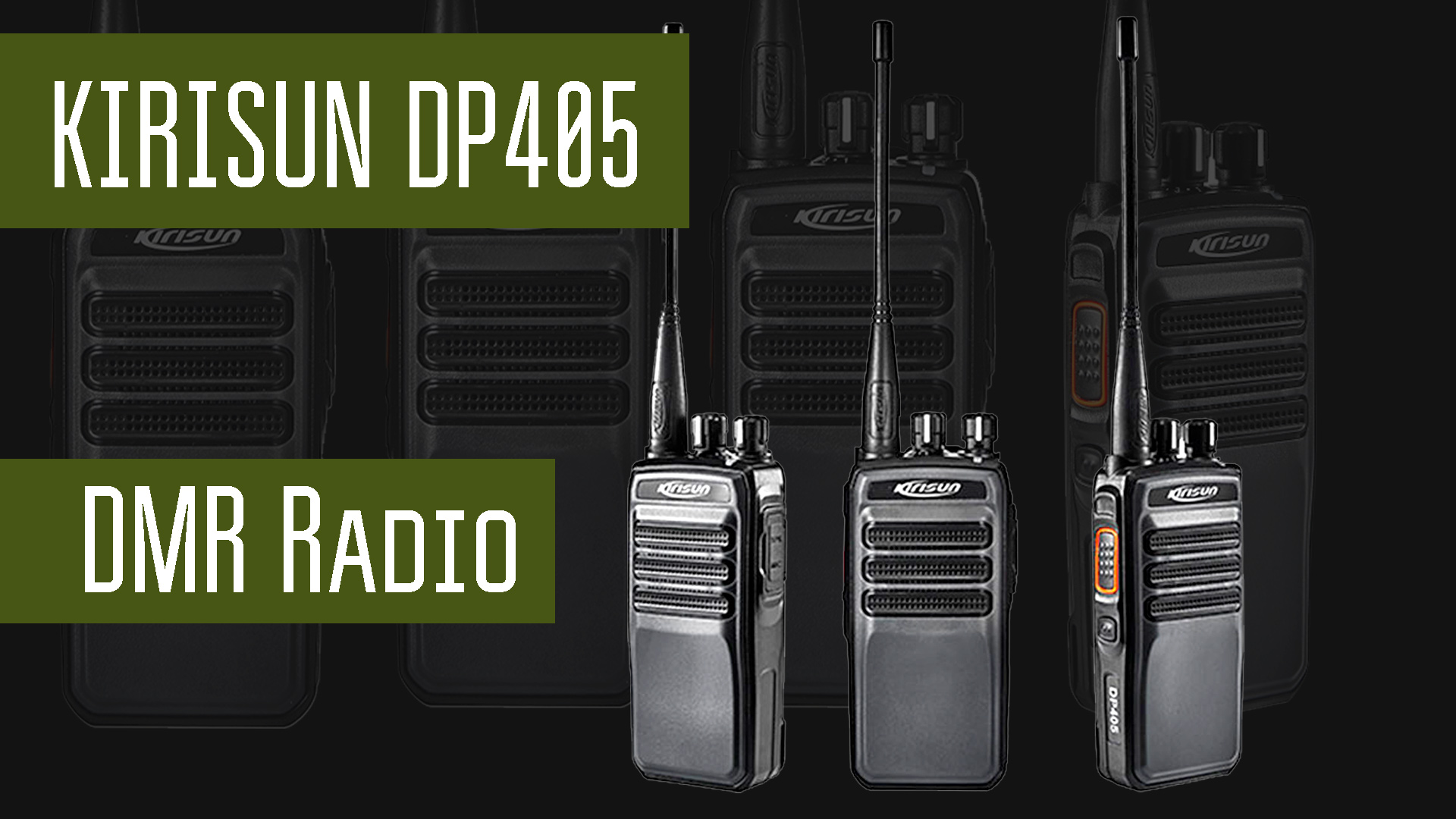 Kirisun DP405 - DMR и аналог, шифрование, вскрытие, измерение мощности, проверка. смотреть онлайн