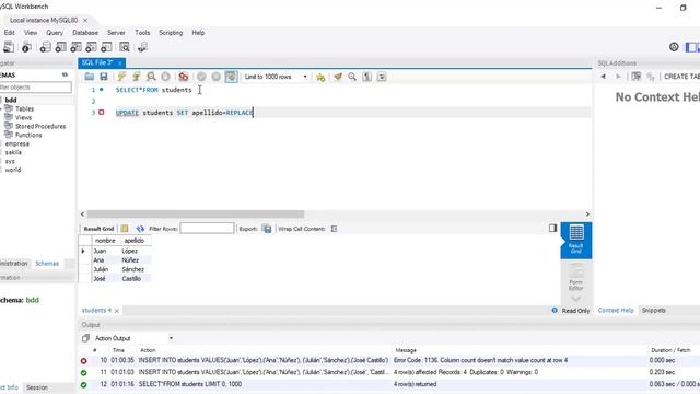 53. Aprender MySQL | Función replace-Quitar acentos, la letra ñ y caracteres especiales. смотреть онлайн