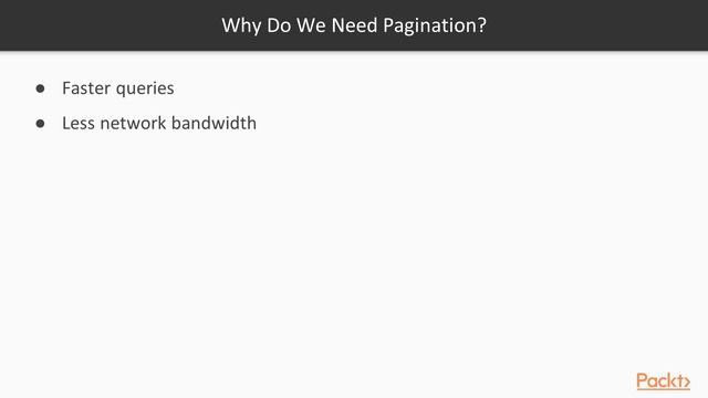 Hands-On Developers Guide to MongoDB 4.0: Pagination in MongoDB | packtpub.com смотреть онлайн