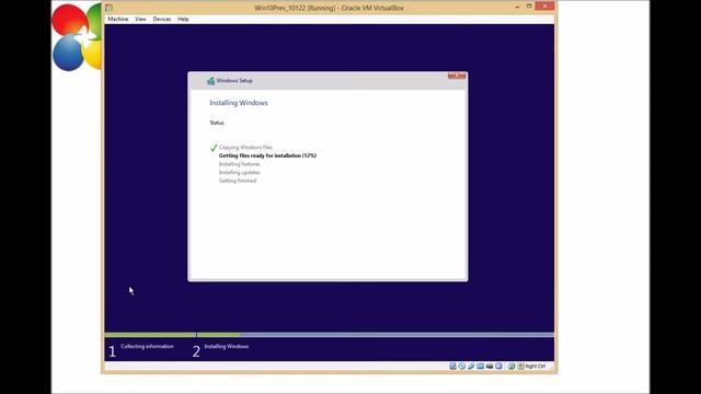 Install Windows 10 Preview using Oracle VirtualBox смотреть онлайн