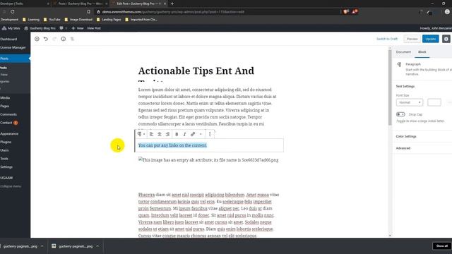 How To Edit And Customize Post Format Link - Section: Gucherry WordPress Blog Theme смотреть онлайн