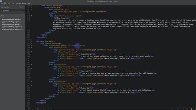 Bootstrap 4 - Using Cards with Bootstrap 4 and Brackets Text Editor смотреть онлайн