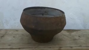 Восстановление старинного чугунка часть 1