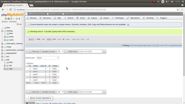 SQL запросы LEFT JOIN, RIGHT JOIN и INNER JOIN в PHP смотреть онлайн