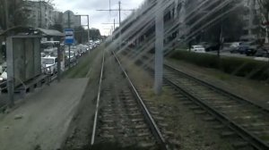 (Краснодар) Поездка на Трамвае по Маршруту N-20. борт 241. Часть-1,