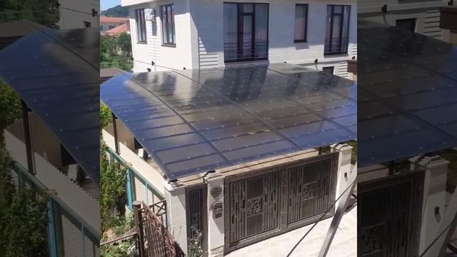 навес из поликарбоната