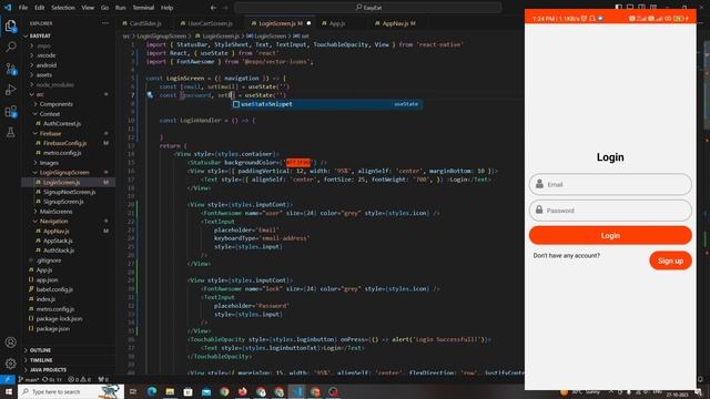 Login using Email/Password using Firebase Authentication | PersistNFinish #23 смотреть онлайн