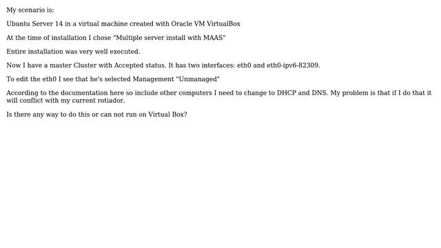 Ubuntu: How to enable DHCP con Oracle VM VirtualBox server? смотреть онлайн