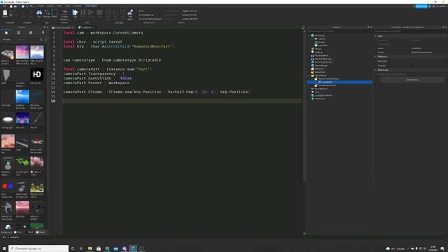How to make a Top -Down Camera in roblox studio (2021) смотреть онлайн