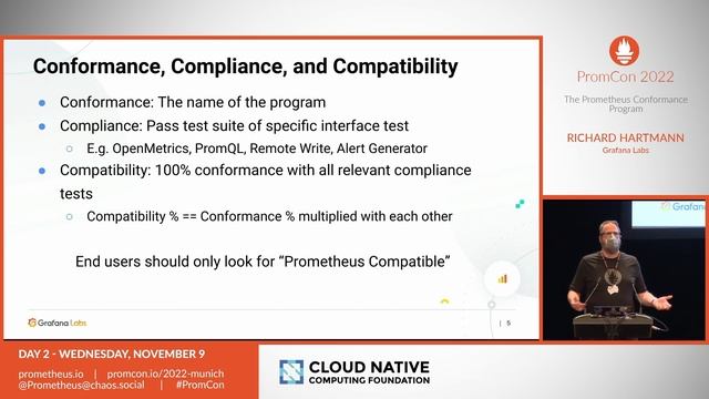 PromCon EU 2022: The Prometheus Conformance Program смотреть онлайн