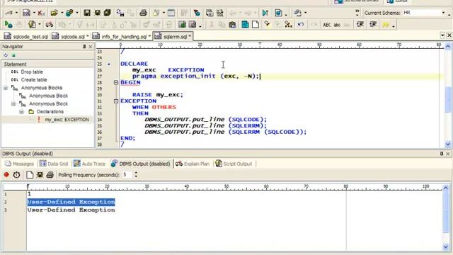 ERROR MGMT IN PLSQL 5 смотреть онлайн