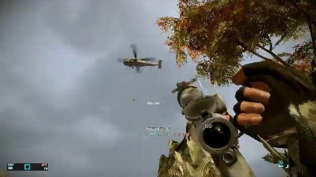 Shooting Pilots from below BFBC2 смотреть онлайн