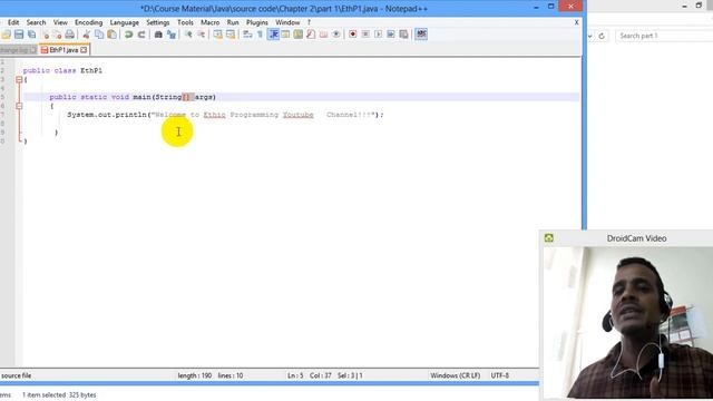 Lecture 4: Java Hello World Programming Tutorial in Amharic | በአማርኛ смотреть онлайн