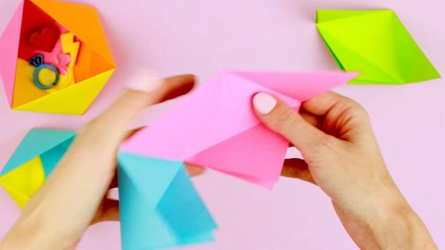 ОРИГАМИ КОРОБОЧКА МНОГОГРАННИК ИЗ БУМАГИ | DIY BACK TO SCHOOL смотреть онлайн