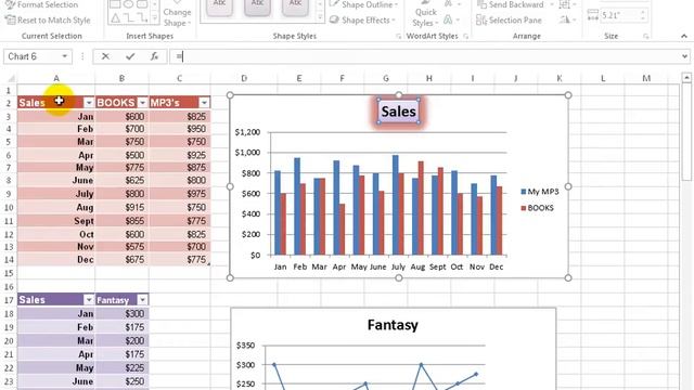 Excel 2016: Chart & Axis Titles смотреть онлайн