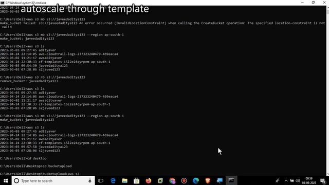 s3 bucket creation using command prompt смотреть онлайн