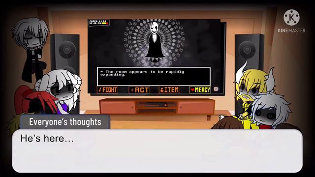 Undertale Reacts To Distorted Gaster Fight
