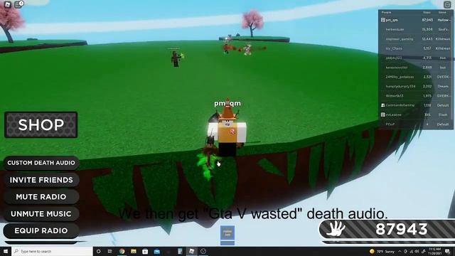 3 "funny" custom death audios in ROBLOS Slap Battles Pt. 2 смотреть онлайн