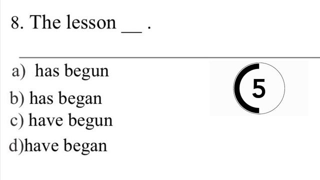 PRESENT PERFECT TEST - IMPROVE YOUR ENGLISH IN 3 MINUT! смотреть онлайн