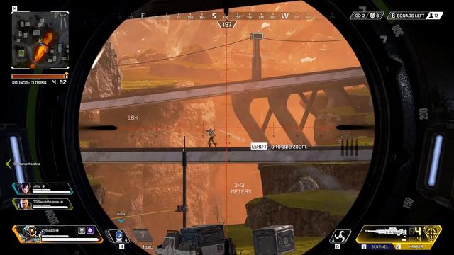 as the video goes on, the snipes get better in apex legends смотреть онлайн