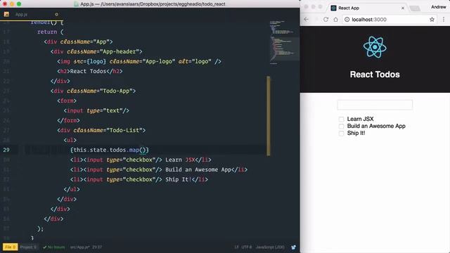 03 egghead react render a react ui based on initial state смотреть онлайн