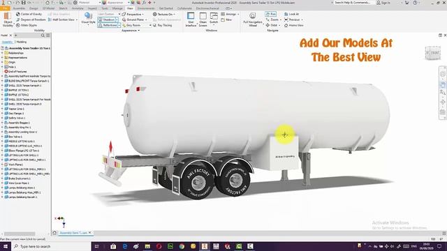 Autodesk Inventor Studio : Ray Tracing & Render Basic Tutorial Video - Setting your model view смотреть онлайн