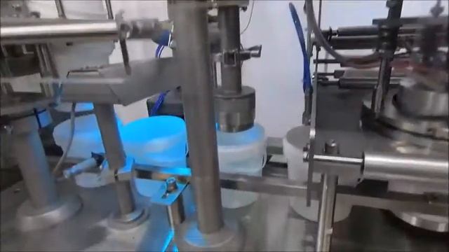 Automatic filling machine in buckets up to 1 liter with film sealing ATM-2T /Автомат фасовки в ведр смотреть онлайн