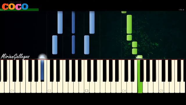 Recuerdame (Remember Me) - COCO DISNEY - Piano Tutorial FÁCIL (Synthesia) смотреть онлайн
