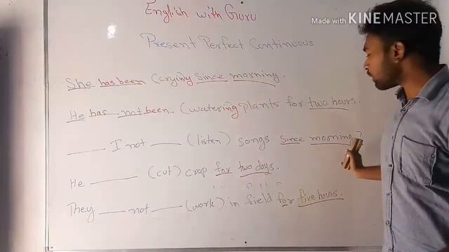 Present perfect continuous part 2 by d.p. sir смотреть онлайн