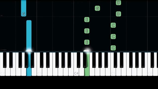 Hans Zimmer - Interstellar Main Theme (Easy Piano Tutorial) смотреть онлайн