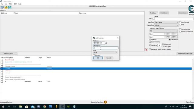 Borderlands 3 Third Person Camera Tutorial (CE)