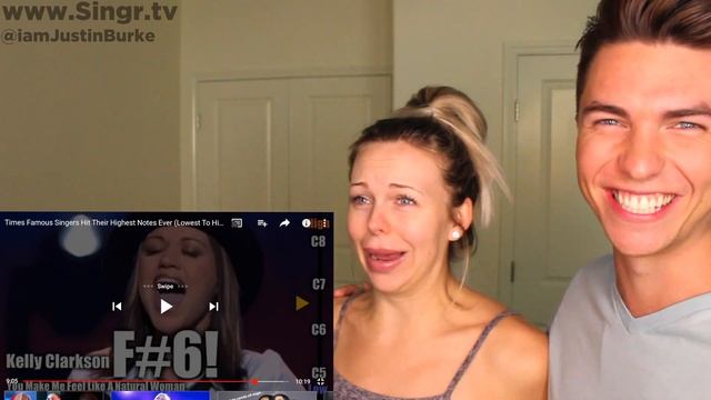 Vocal Coach & Dancer React to FAMOUS Singers Hitting Their HIGHEST Notes Ever (Lowest to Highest) смотреть онлайн