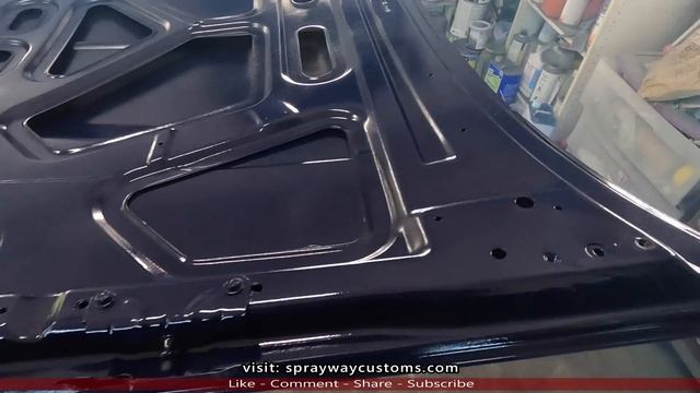 Spraying @Grant7 Clear Coat Over Dirty Sprite Pearl Paint - Painting The 96 Impala SS Jambs & Bumpe смотреть онлайн