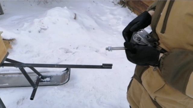 Сани для мотоблока. Мотоблок по снегу. смотреть онлайн