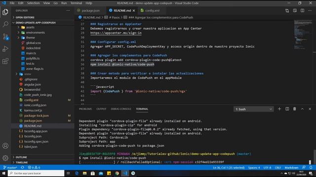 ?Actualizar aplicación Ionic 5 + CodePush? смотреть онлайн