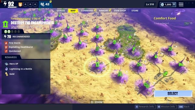 How to collect junk food in a 70+ thunder Route 99 or Ghost town zone(Fortnite Save The World) смотреть онлайн