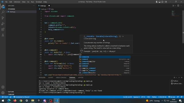 Custom help command | Disnake tutorial #2 [TTS] смотреть онлайн