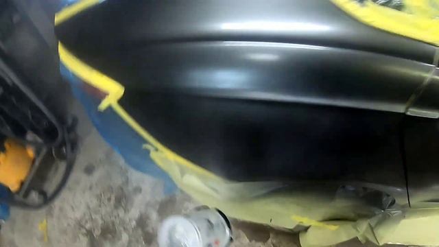 How to blend paint and clear your car. #autopaint #clearcoat #autorepair смотреть онлайн