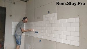 Заусовка "Кабанчика" в углах и затирка плитки "Кабанчик"  #4