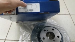 Тормозные диски ADVICS A6F164B. Частично отсутствует защитное покрытие.