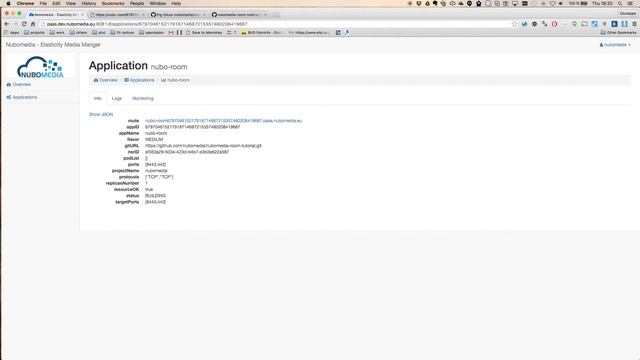 NUBOMEDIA PaaS GUI: deploying a WebRTC room videoconferencing application смотреть онлайн