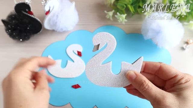 ? ЛЕБЕДИ из фатина своими руками ? Tulle Swan DIY смотреть онлайн