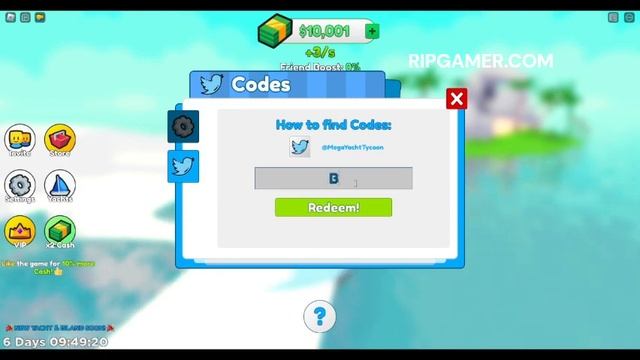 all *secret* mega yacht tycoon codes 2023 | codes for mega yacht tycoon 2023 - roblox code смотреть онлайн